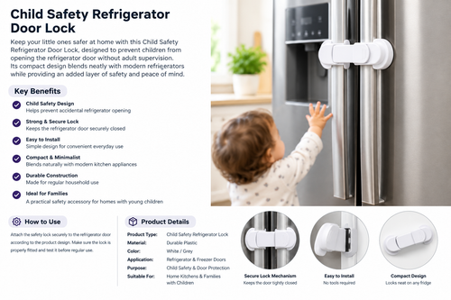 Child Safety Fridge Door Lock
