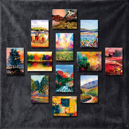Set Of Premium Wall Art Photo Tiles - Home Decor Accessory Designed For Interior Styling