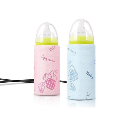 Portable USB Feeder Warmer Pouch | 42°C Constant Heating | Easy‑to‑Carry | Random Design