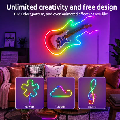 Neon Lights RGB LED Strip with Remote & App Control