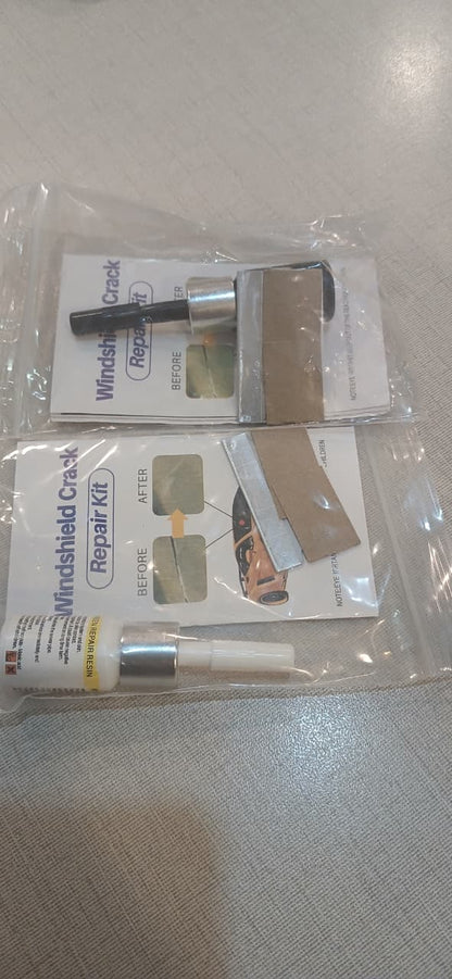 Windshield Crack Repair Toolkit – Car Glass Repair Kit for Small Chips and Cracks (Random Color)