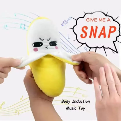 Interactive Banana Musical Toy for Kids – Touch Sensor Soft Plush | Two-Player Sound Toy