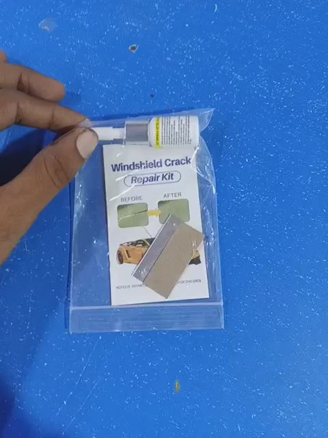 Windshield Crack Repair Toolkit – Car Glass Repair Kit for Small Chips and Cracks (Random Color)